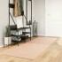 Alfombra de pelo corto suave lavable HUARTE rosado 80x250