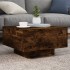 Mesa de centro madera de ingeniería roble ahumado 55x55x31