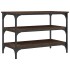Banco zapatero madera de ingeniería roble marrón 70x38,5x49
