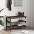 Banco zapatero madera de ingeniería roble marrón 70x38,5x49