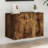 Mueble para TV de pared roble ahumado 60x30x41