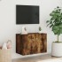 Mueble para TV de pared roble ahumado 60x30x41
