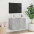 Mueble para TV de pared gris hormigón 60x30x41
