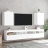 Mueble de TV de pared madera ingeniería blanco 40,5x30x60