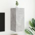 Mueble de TV de pared con luces LED gris hormigón 30,5x35x70