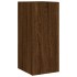 Mueble de TV de pared con luces LED roble marrón 30,5x35x70