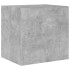 Mueble de TV de pared con luces LED gris hormigón 40,5x35x40
