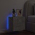 Mueble de TV de pared con luces LED gris hormigón 40,5x35x40