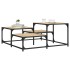 Mesa de centro madera ingeniería roble Sonoma 87,5x87,5x40