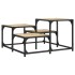 Mesa de centro madera de ingeniería roble Sonoma 68x68x40