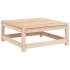 Taburete de jardín madera maciza de pino 70x70x30