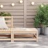 Taburete de jardín madera maciza de pino 70x70x30