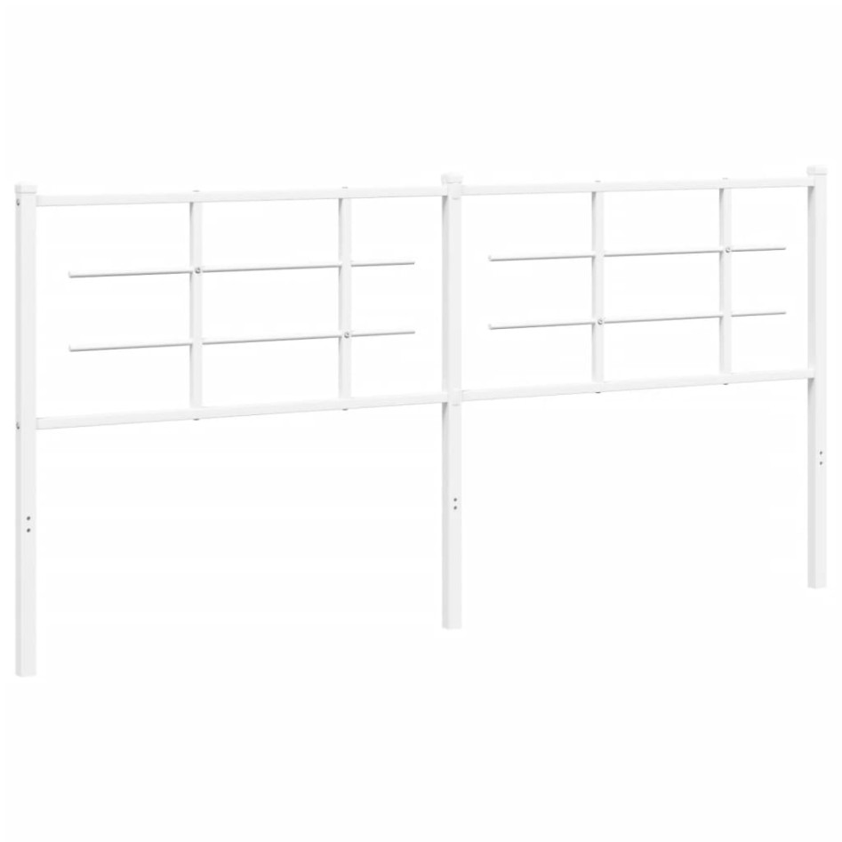 Cabecero de metal blanco 180