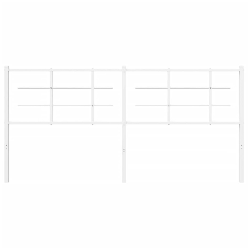 Cabecero de metal blanco 180