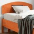 Cabecero de cama madera maciza de pino marrón cera 100