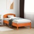 Cabecero de cama madera maciza de pino marrón cera 100