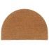 Felpudo semicircular de fibra de coco natural 60x90