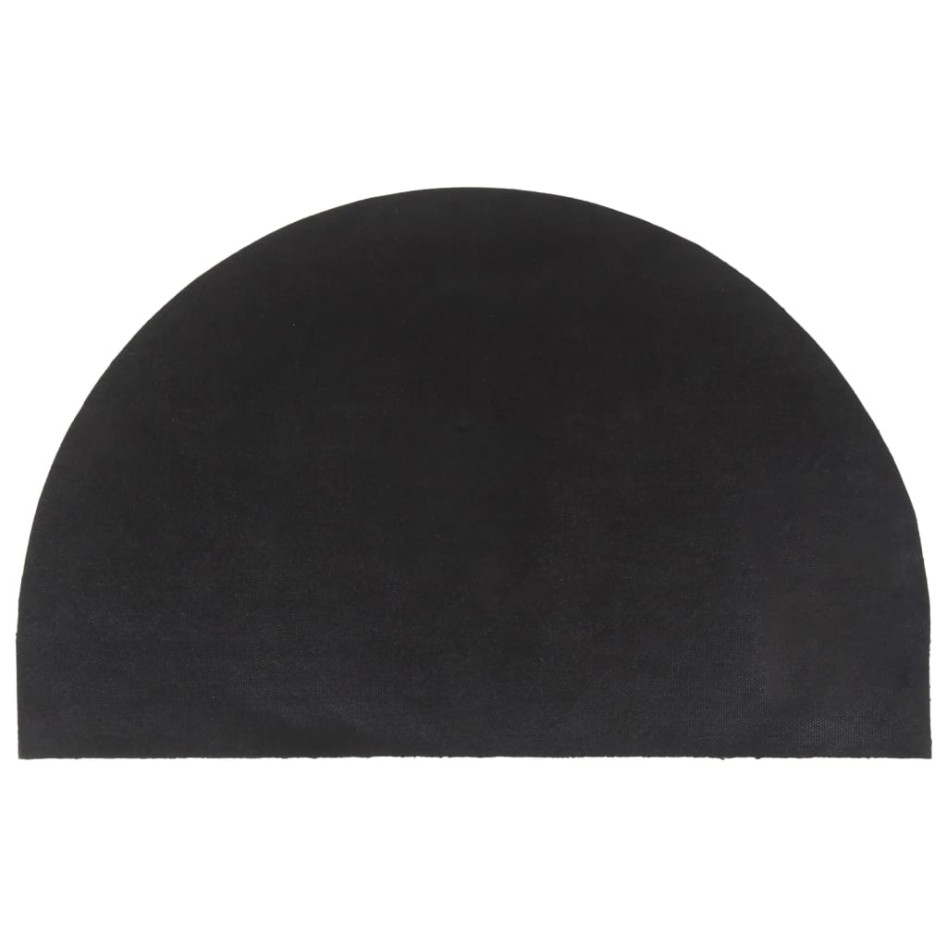 Felpudo semicircular de fibra de coco natural 50x80