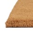 Felpudo semicircular de fibra de coco natural 50x80