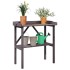 Mesa para plantas con estante madera abeto gris 78x38x82,5