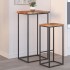 Tablero de mesa rectangular acacia borde vivo 50x40x2,5