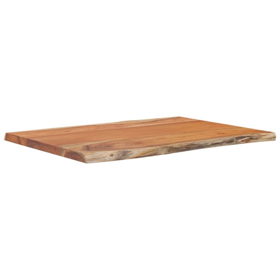 Tablero de mesa rectangular acacia borde vivo 50x40x2,5