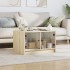Mesa de centro con puertas de vidrio roble Sonoma 68x50x42