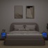 Muebles TV de pared luces LED 2 uds roble Sonoma 30x28,5x30