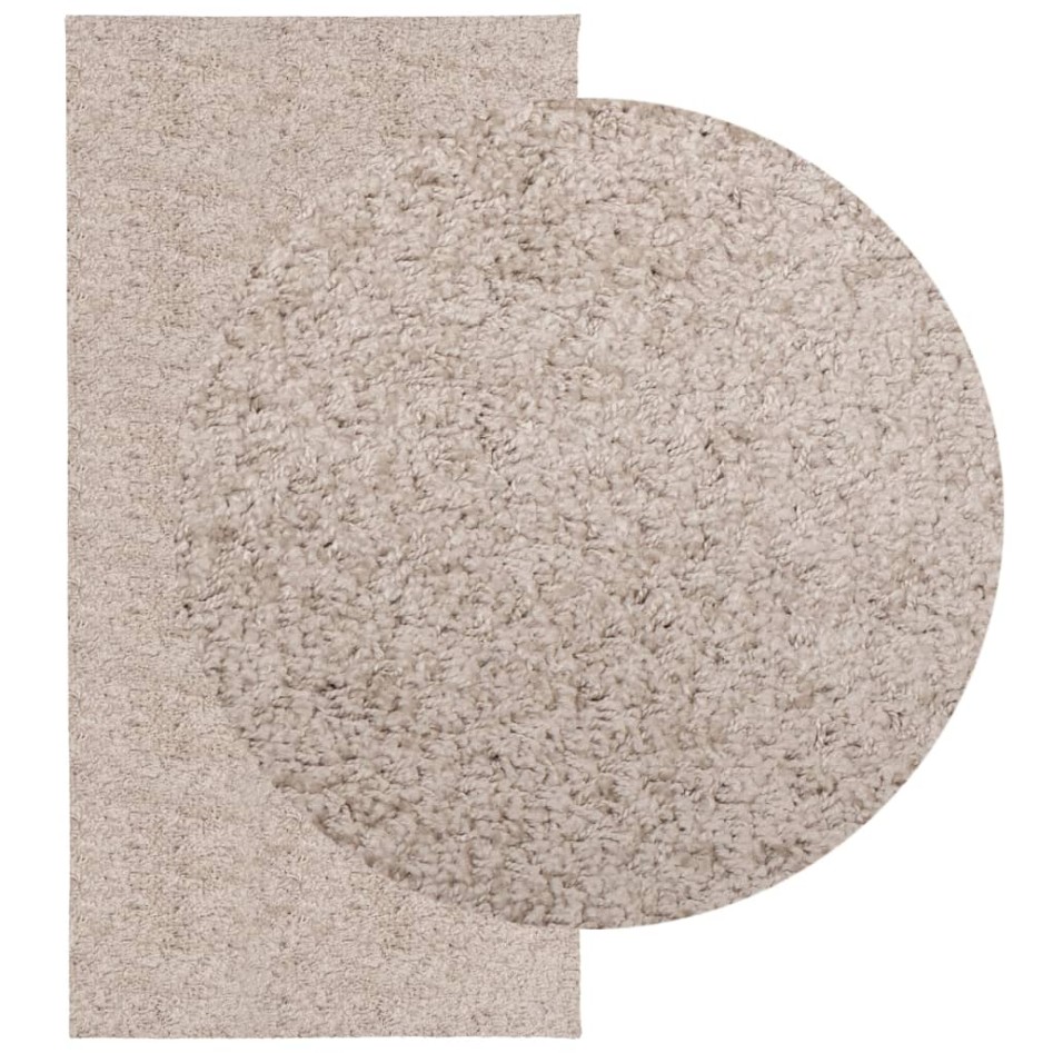 Alfombra peluda de pelo largo moderna PAMPLONA beige 100x200