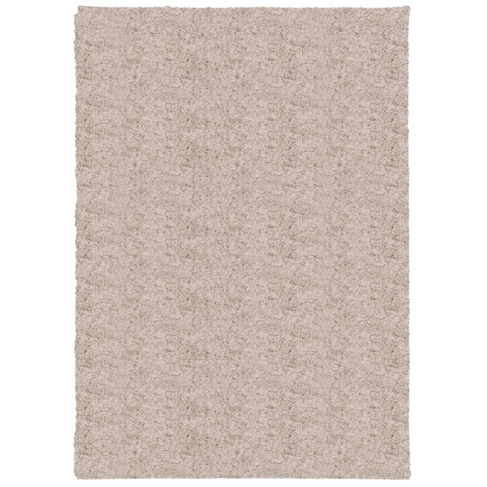 Alfombra peluda de pelo largo moderna PAMPLONA beige 120x170
