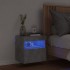 Mueble de TV de pared con luces LED gris hormigón 40x30x40