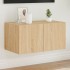 Mueble de TV de pared con luces LED roble Sonoma 60x35x31