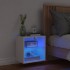 Mesita de noche de pared con luces LED