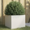 Jardinera acero blanco 32x30x29 cm