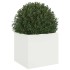 Jardinera acero blanco 32x30x29