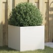 Jardinera acero blanco 42x40x39 cm