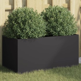 Jardinera acero negro 62x30x29