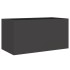 Jardinera acero negro 62x30x29