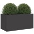 Jardinera acero negro 62x30x29