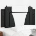 Cabecero de cama acolchado cuero sintético negro blanco 100