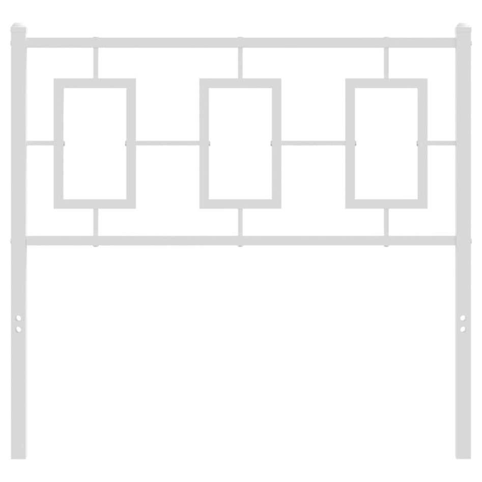 Cabecero de metal blanco 90