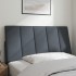 Cabecero de cama acolchado terciopelo gris oscuro 100