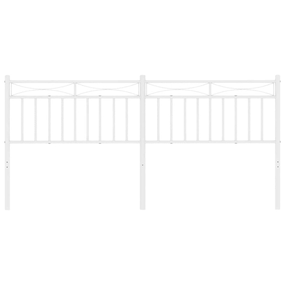 Cabecero de metal blanco 180