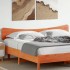 Cabecero de cama madera maciza de pino marrón cera 180
