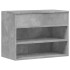 Banco zapatero madera contrachapada gris hormigón 60x30x45