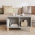 Mesa de centro madera contrachapada gris hormigón 60x50x36,5