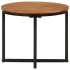 Mesa de centro de madera maciza de acacia y hierro 35x35x30