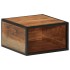 Mesita de noche de pared madera maciza acacia 35x35x20