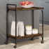 Carrito cocina madera ingeniería roble ahumado 60,5x31x72,5