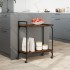 Carrito cocina madera ingeniería roble ahumado 60,5x31x72,5